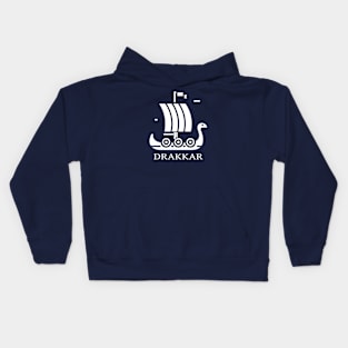 Vikings Drakkar Skandinavian Kids Hoodie